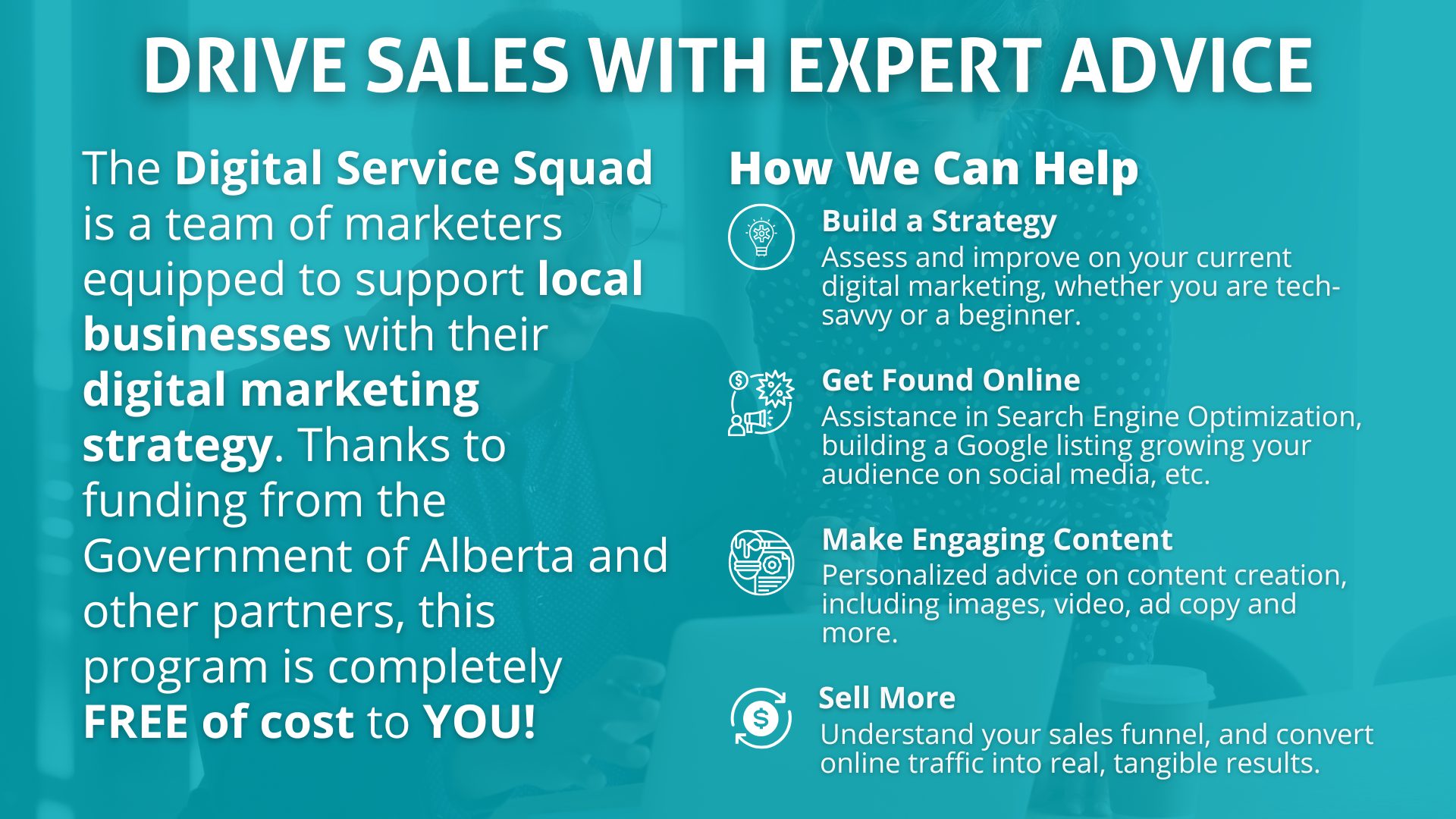 Increase traffic and sales with the Digital Service Squad