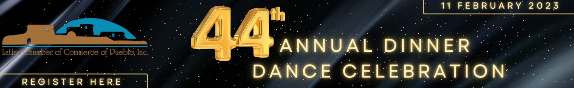 2023 44th Annual Dinner Dance Website Banner Ad