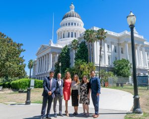 BOMA/GLA members pose in front of the Sacramento Capitol Building