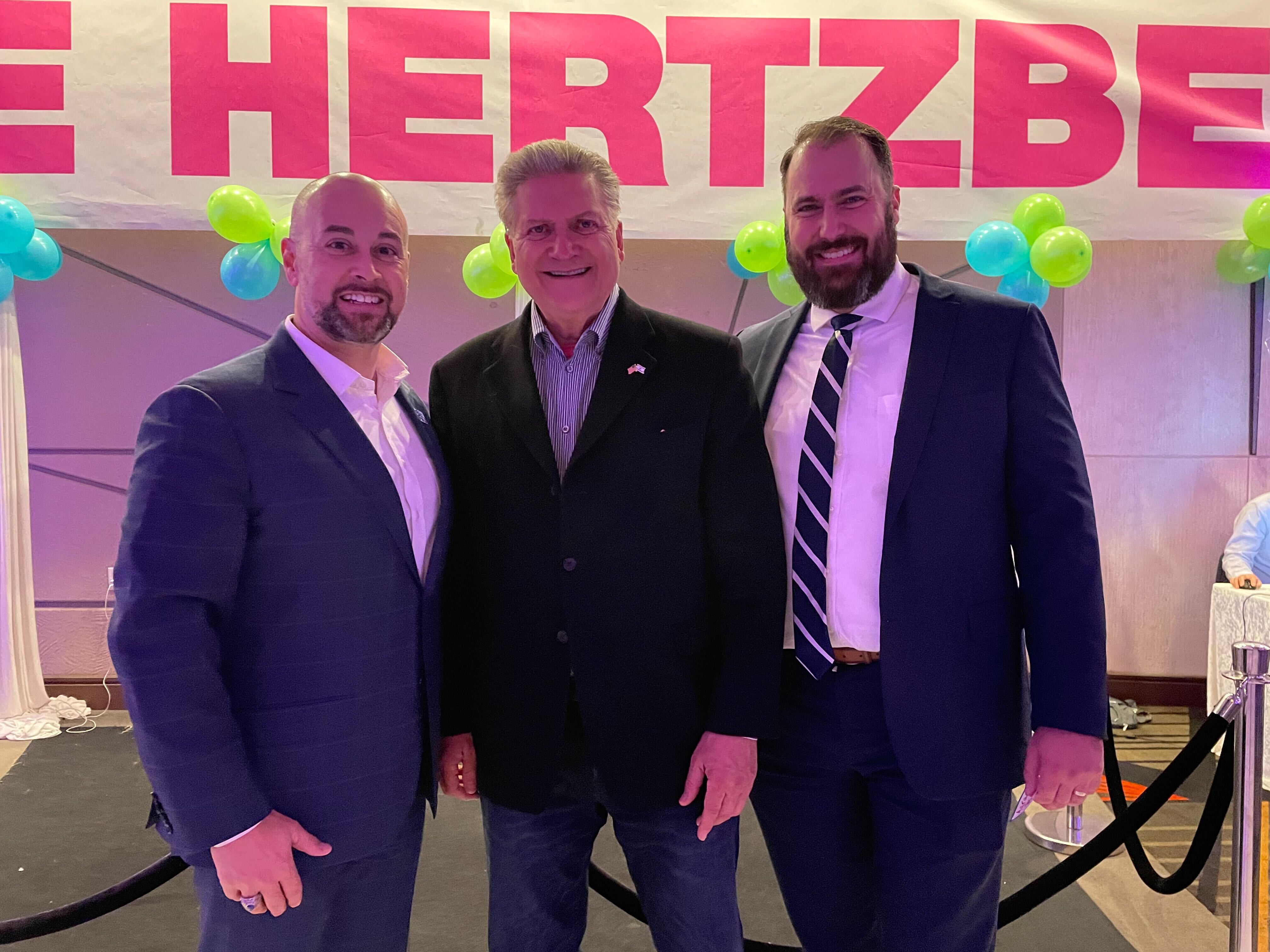 Director of Government and Public Affairs Aaron Taxy Photographed with Senator Bob Hertzberg