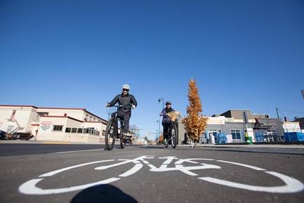 Downtown Biking