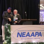 Meritorious Service Award Winner Pete Barto with NEAAPA President Dave Oberlander