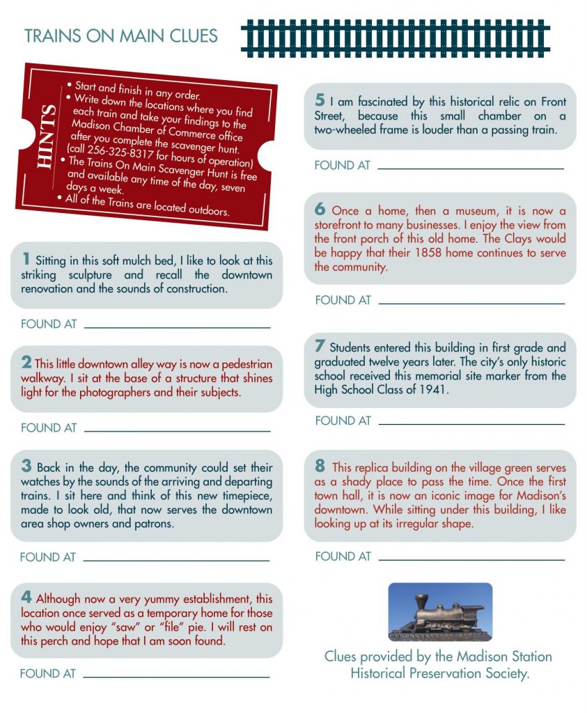 Trains on Main Clues