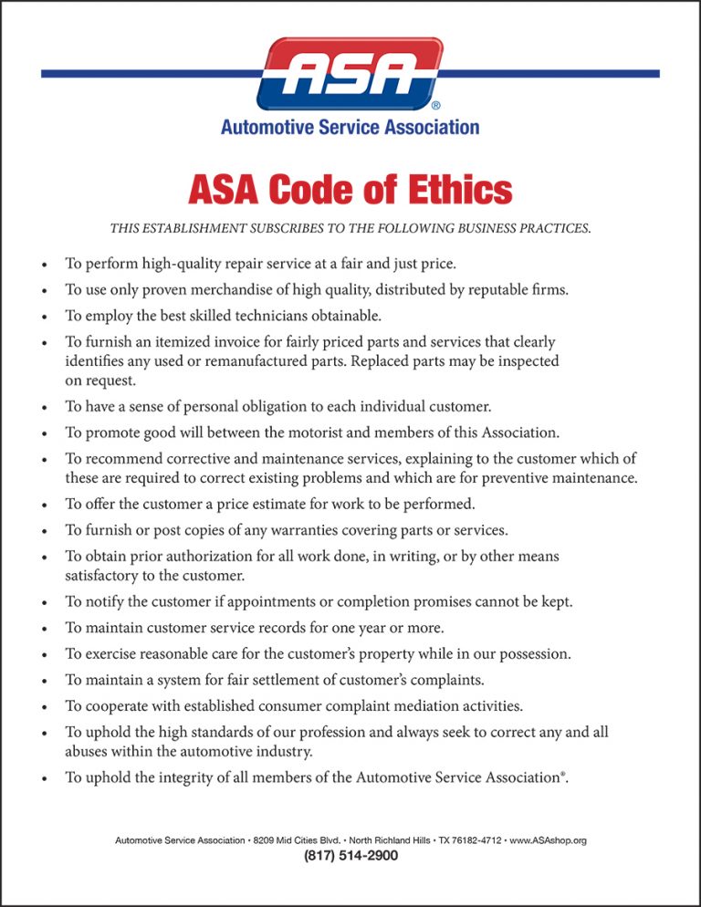 Who We Are Automotive Service Association National