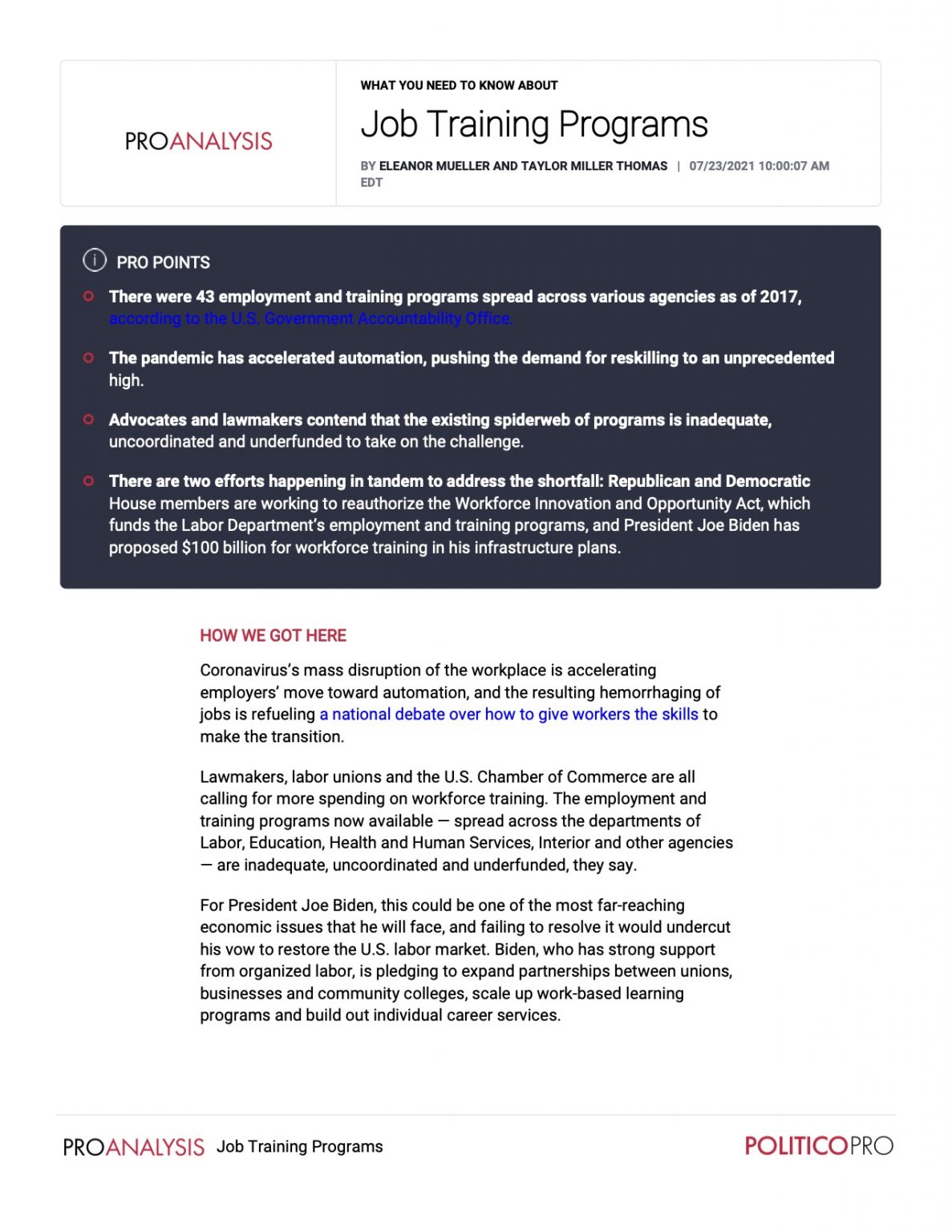 job training programs