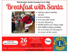 Breakfast with santa flyer