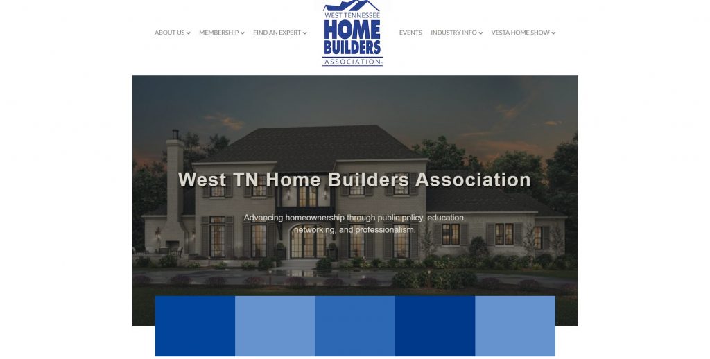 The homepage of the WTNHBA website.