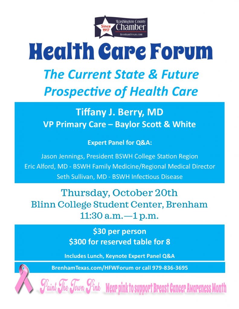 Health Forum ONLY flyer