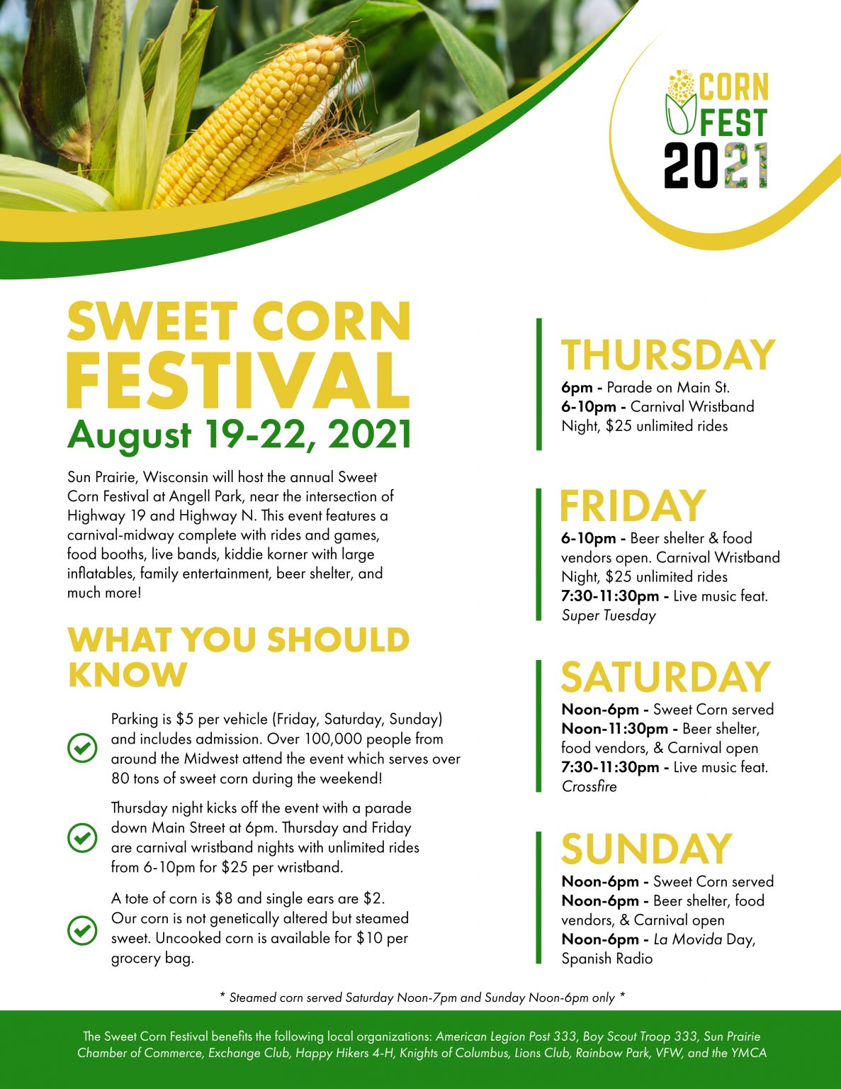 Sun Prairie Corn Fest 2024 Dayle Erminie