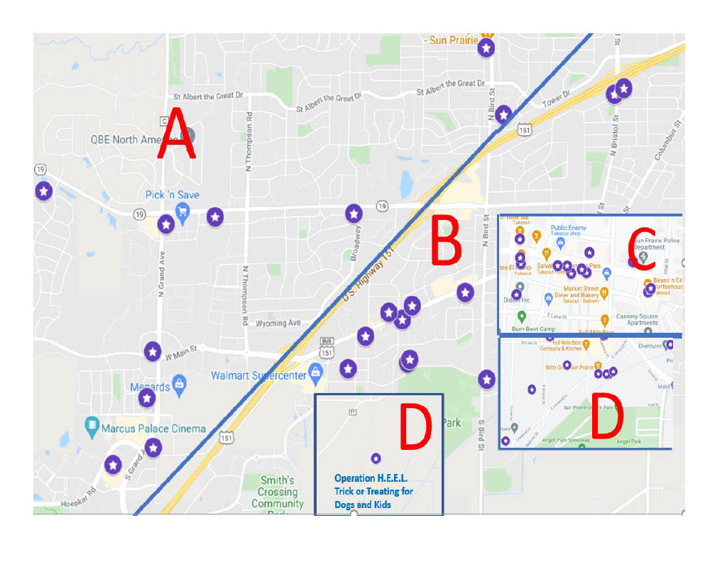 Printable Spooktacular 2021 Handout map Printable Spooktacular 2021 Handout map