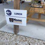 Honc lunch sign