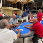 Playing poker Blue 2