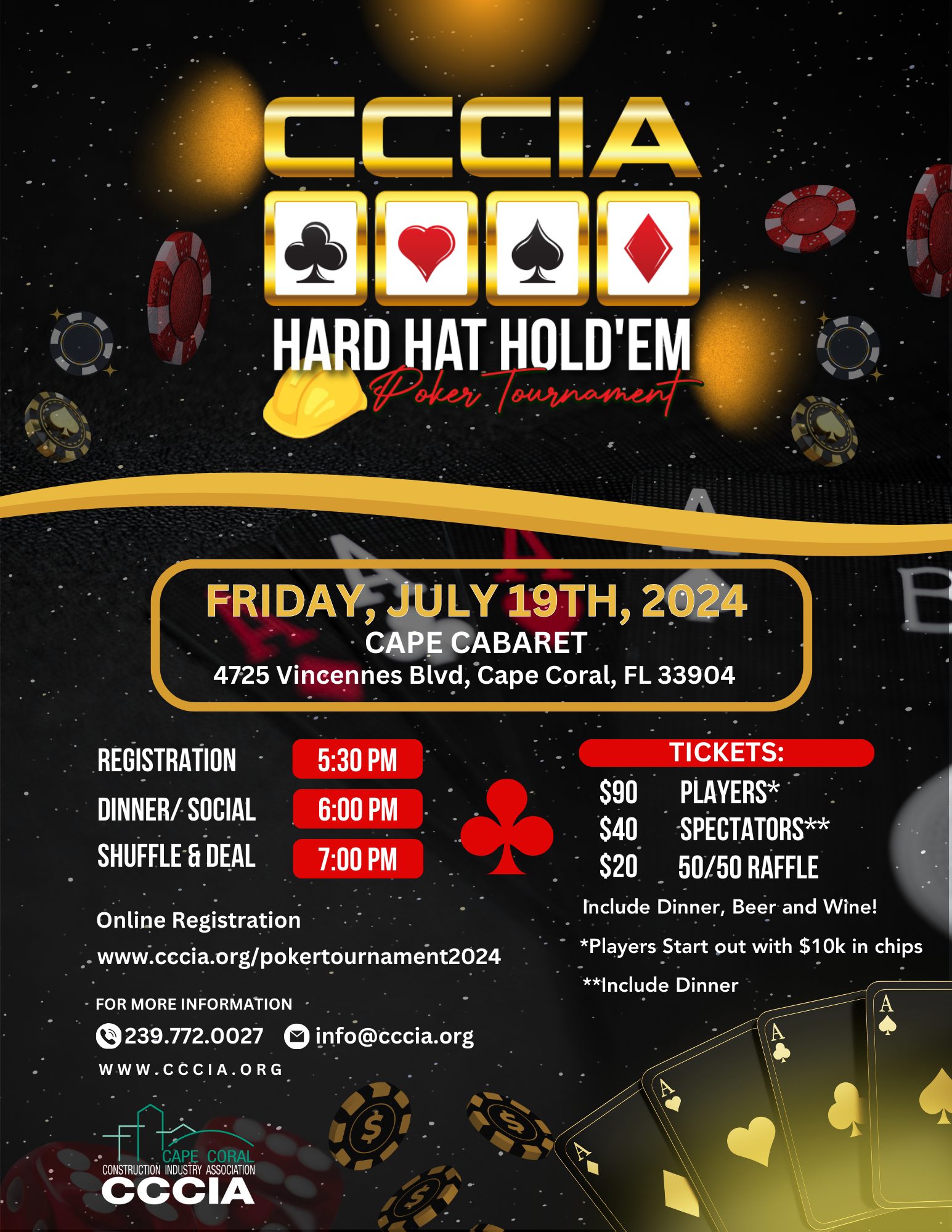 Poker Tournament Flyer 2024 Page 1