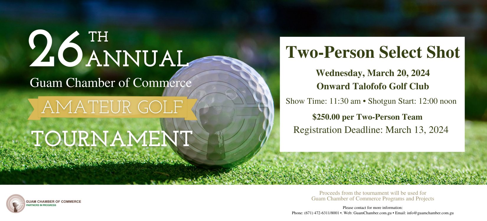 26th Annual Golf Tournament website 2