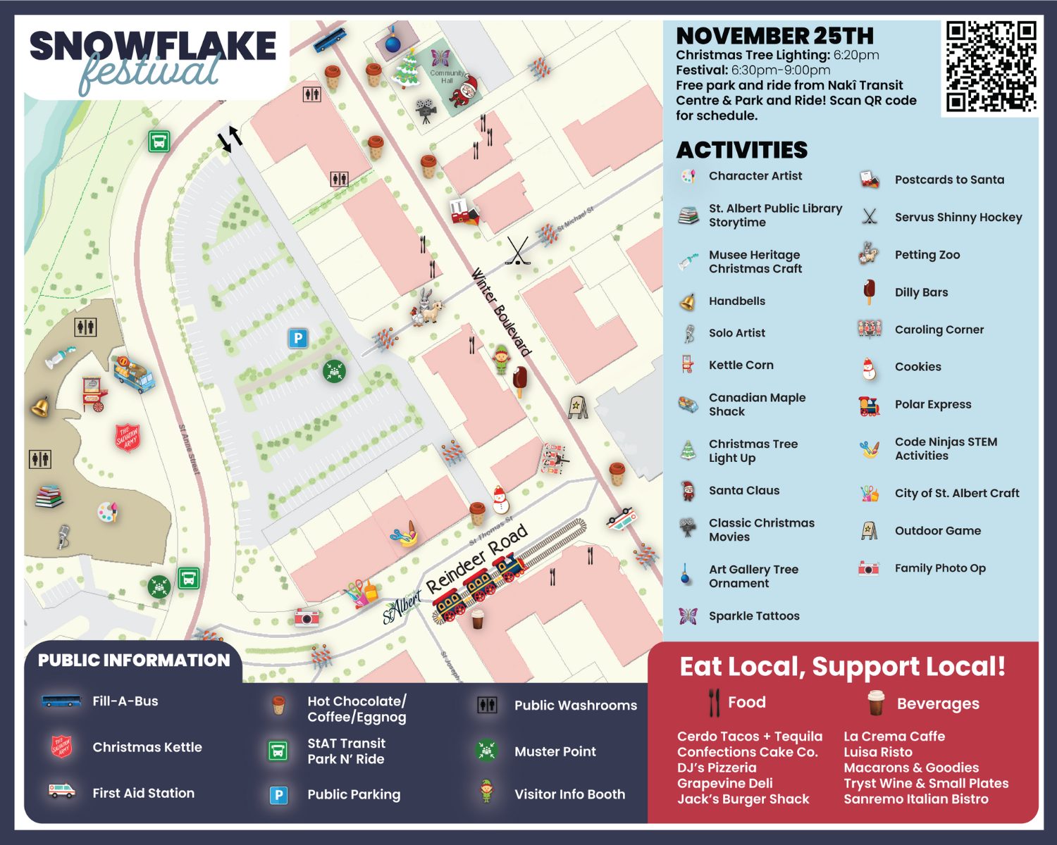Snowflake Festival Map