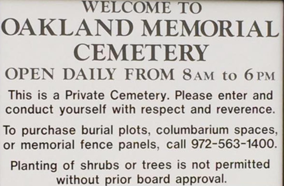 Oakland Memorial Park Cemetery 