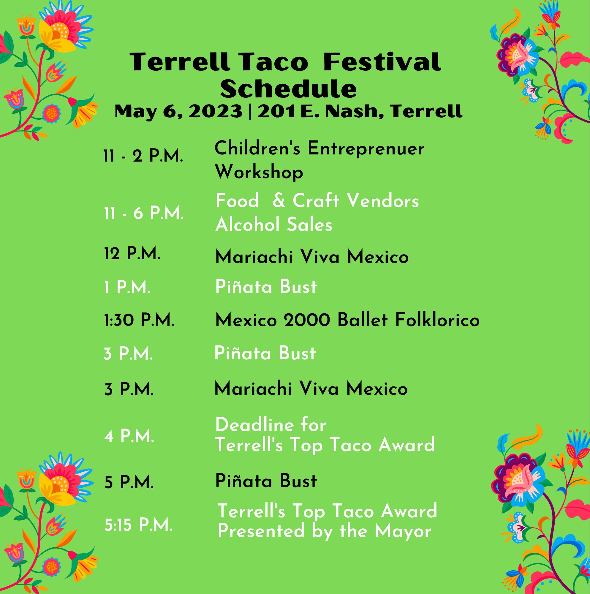 Terrell Taco Festival Terrell Chamber of Commerce