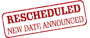 rescheduled pic rescheduled pic