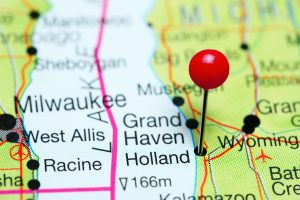 Holland pinned on map