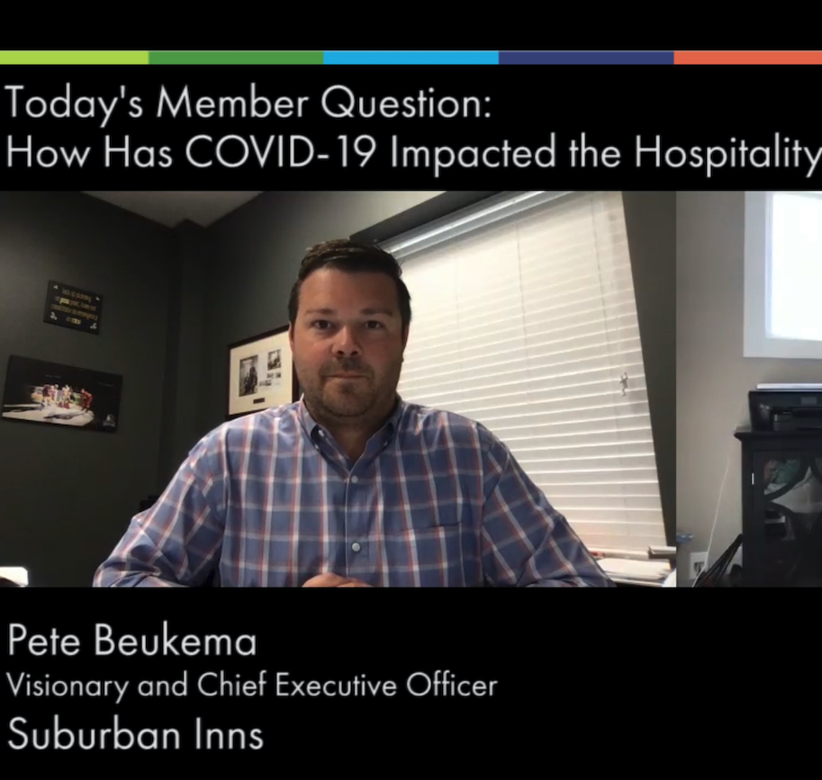 Member Question Impact of COVID19 on Hospitality Industry