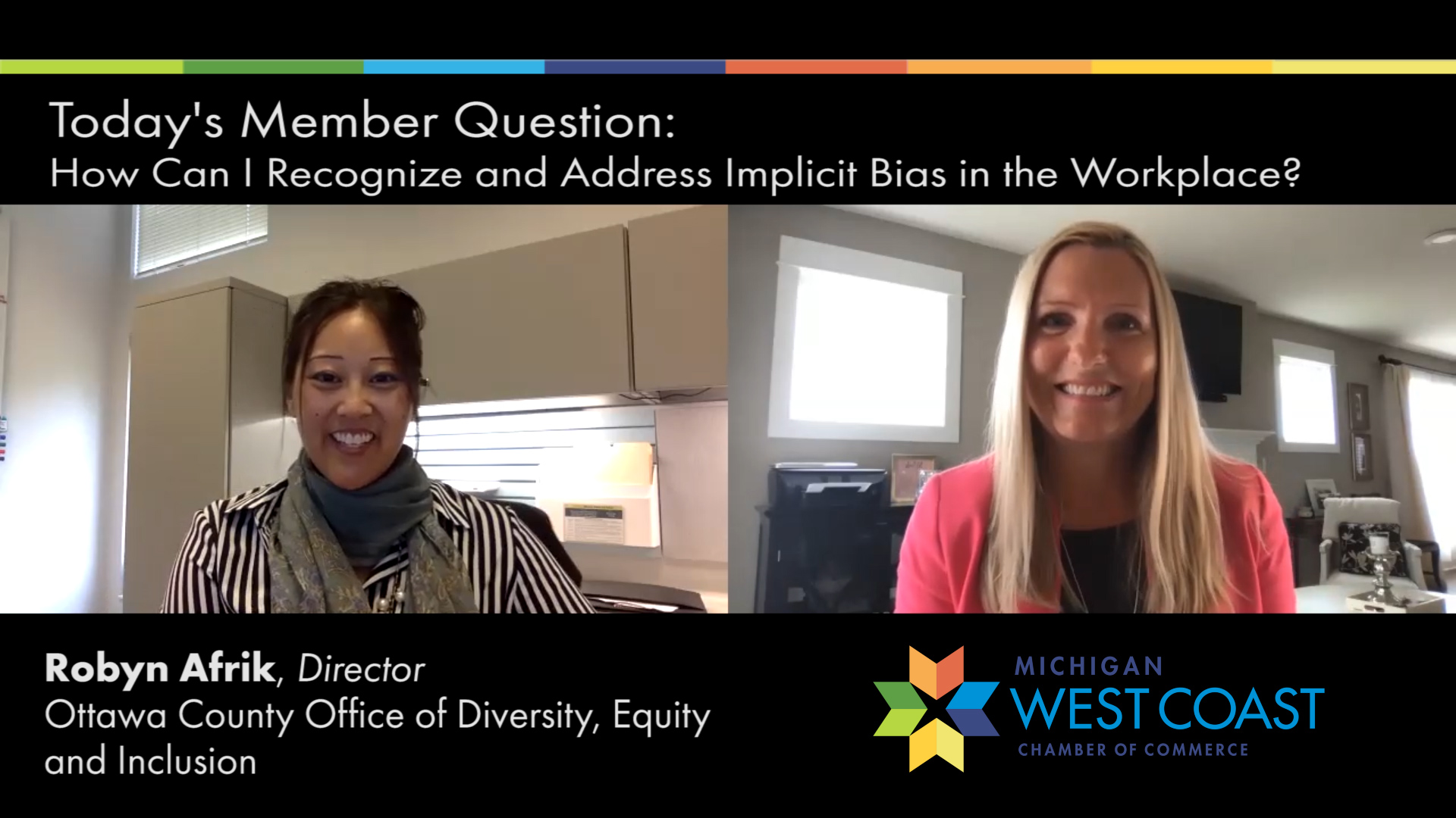Robyn Afrik Member Question of the Day on Implicit Bias.