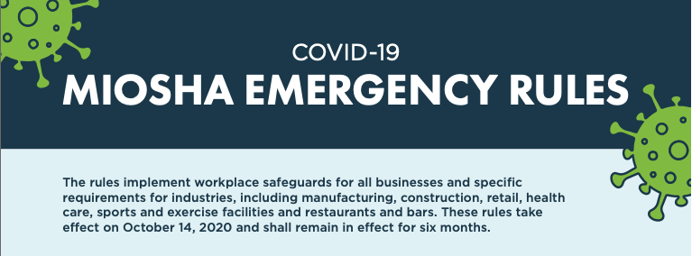 MIOSHA Emergency Rules Oct 2020