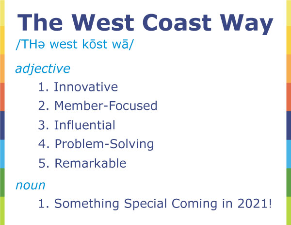 What's The West Coast Way? Magazine teaser image with synonyms