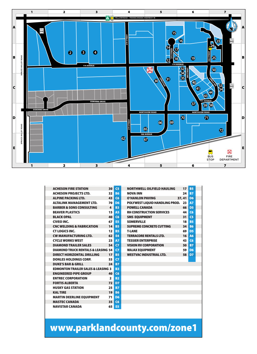 Zone 1 map