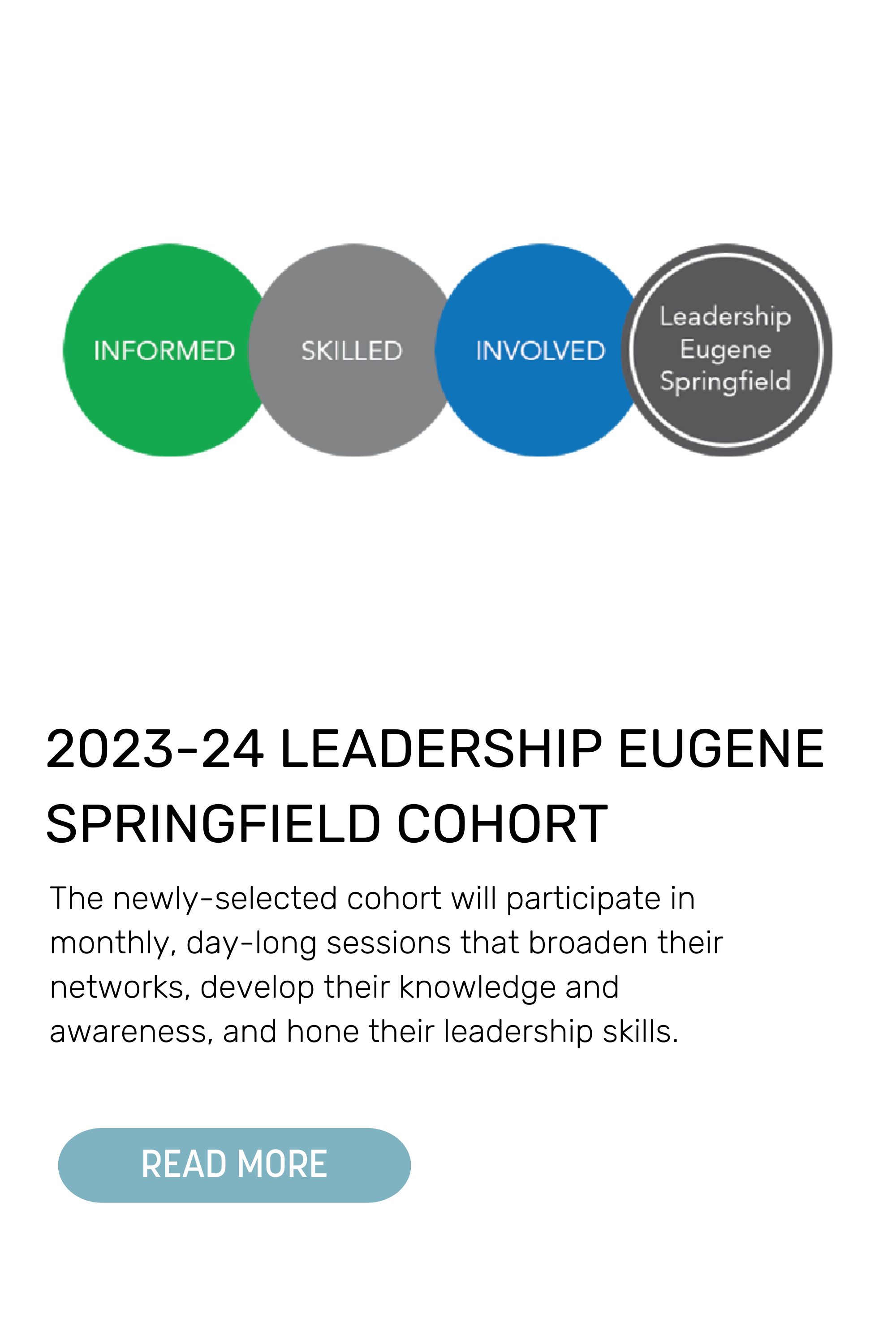 SPRINGFIELD CHAMBER ANNOUNCES 2023-24 LEADERSHIP EUGENE SPRINGFIELD COHORT