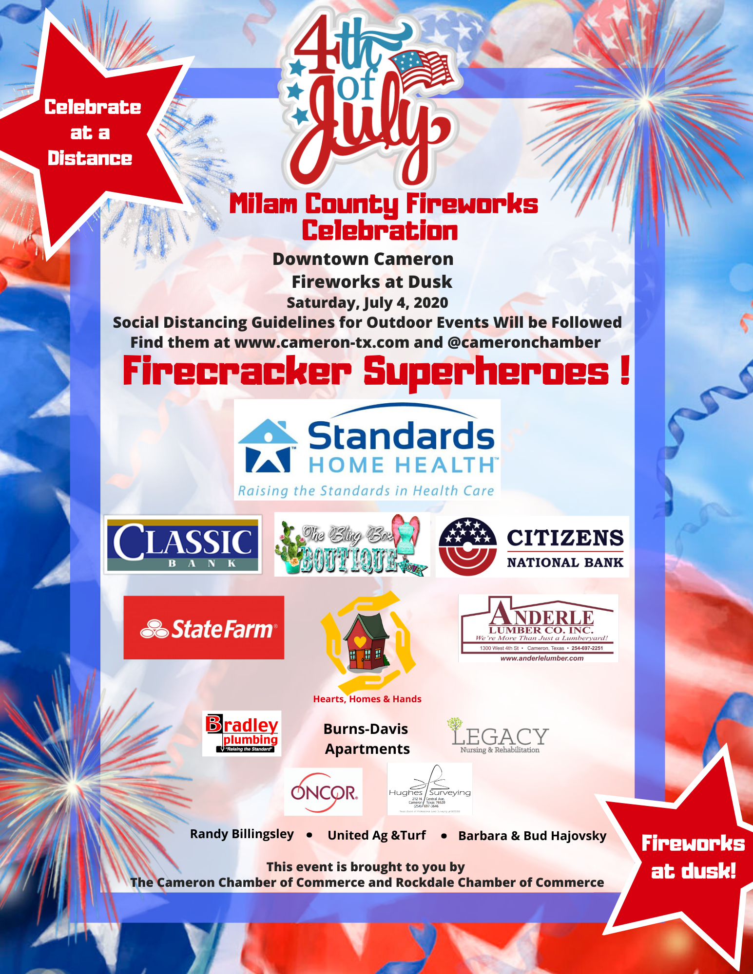 4th of July Community Poster 2020 4th of July Community Poster 2020