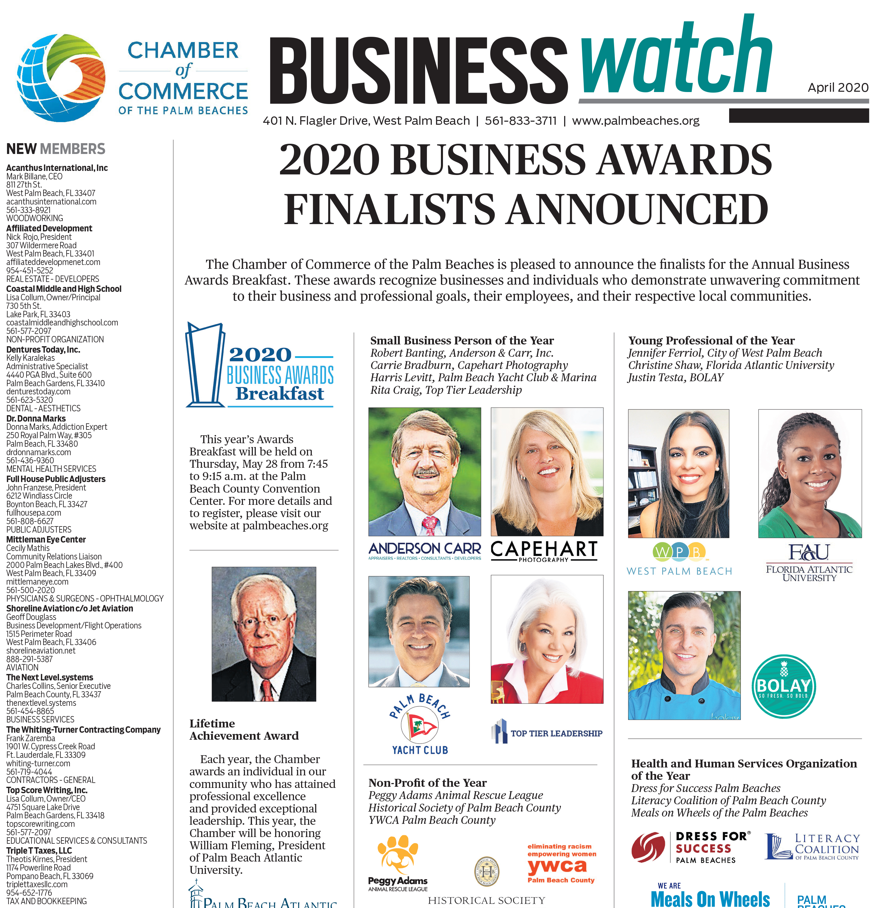 April 2020 Business Watch