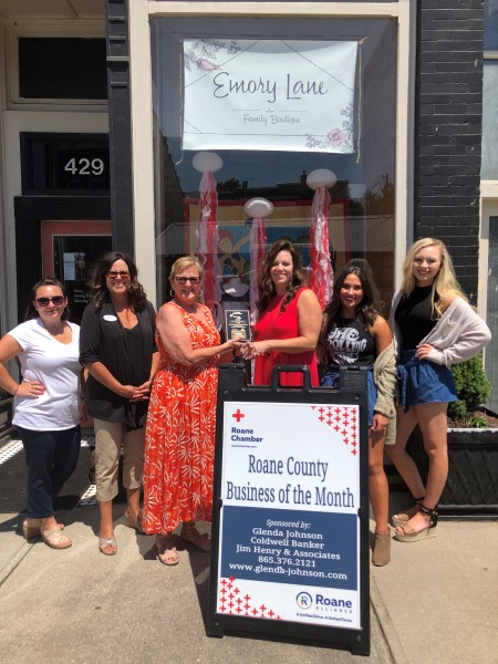July 2019 Roane County Business of the Month - Emory Lane Family Boutique