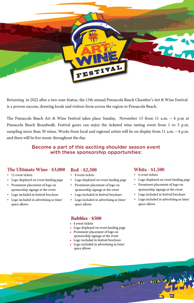 Art & Wine Festival Pensacola Beach Chamber of Commerce