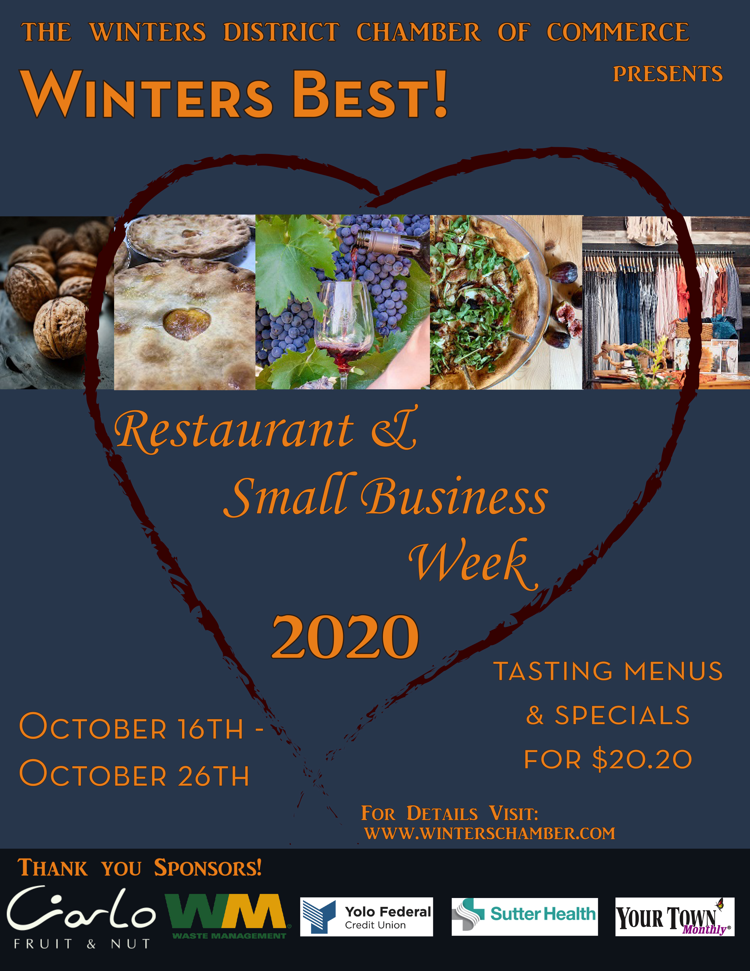 Winters Best Restaurant & Small Business Week! Winters Chamber of