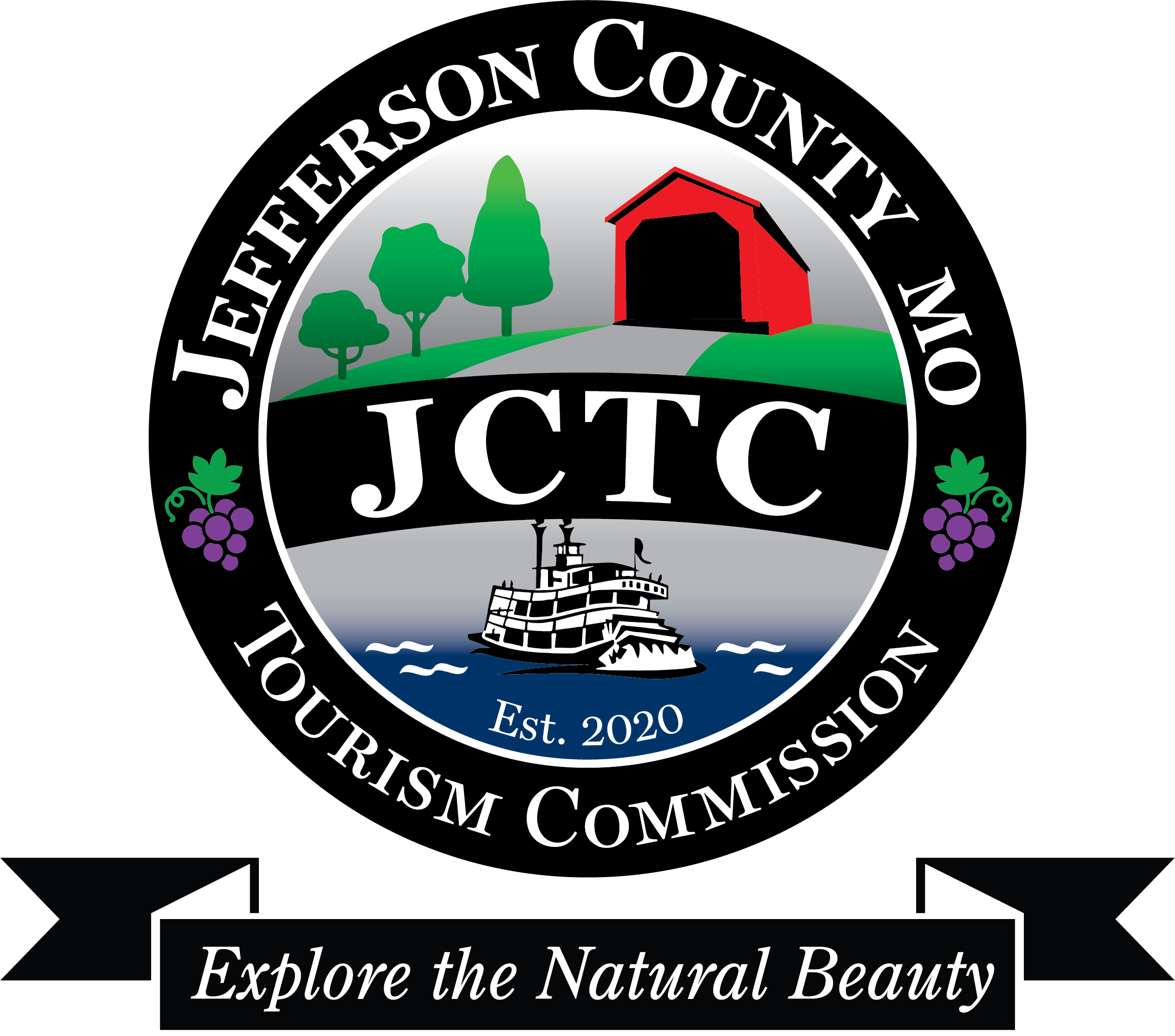 JCTC logo BW color pop_blue gray river