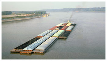 Barges - Mississippi River