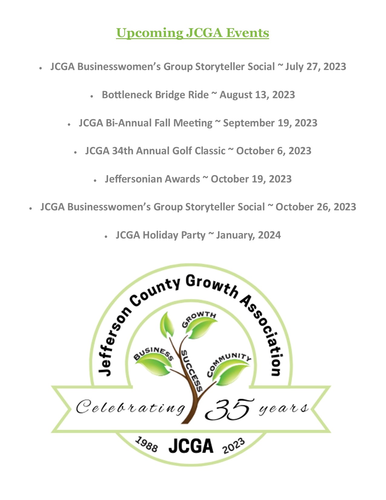 2023 JCGA Event Calendar gz