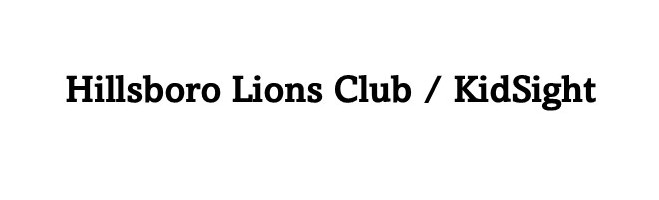 Hillsboro Lions Club / KidSight