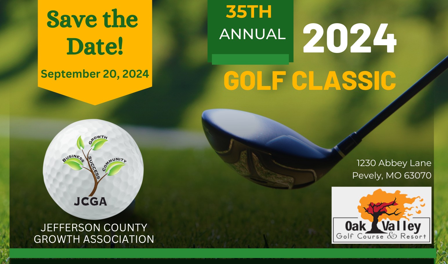 2024 JCGA Golf Classic - Save the Date