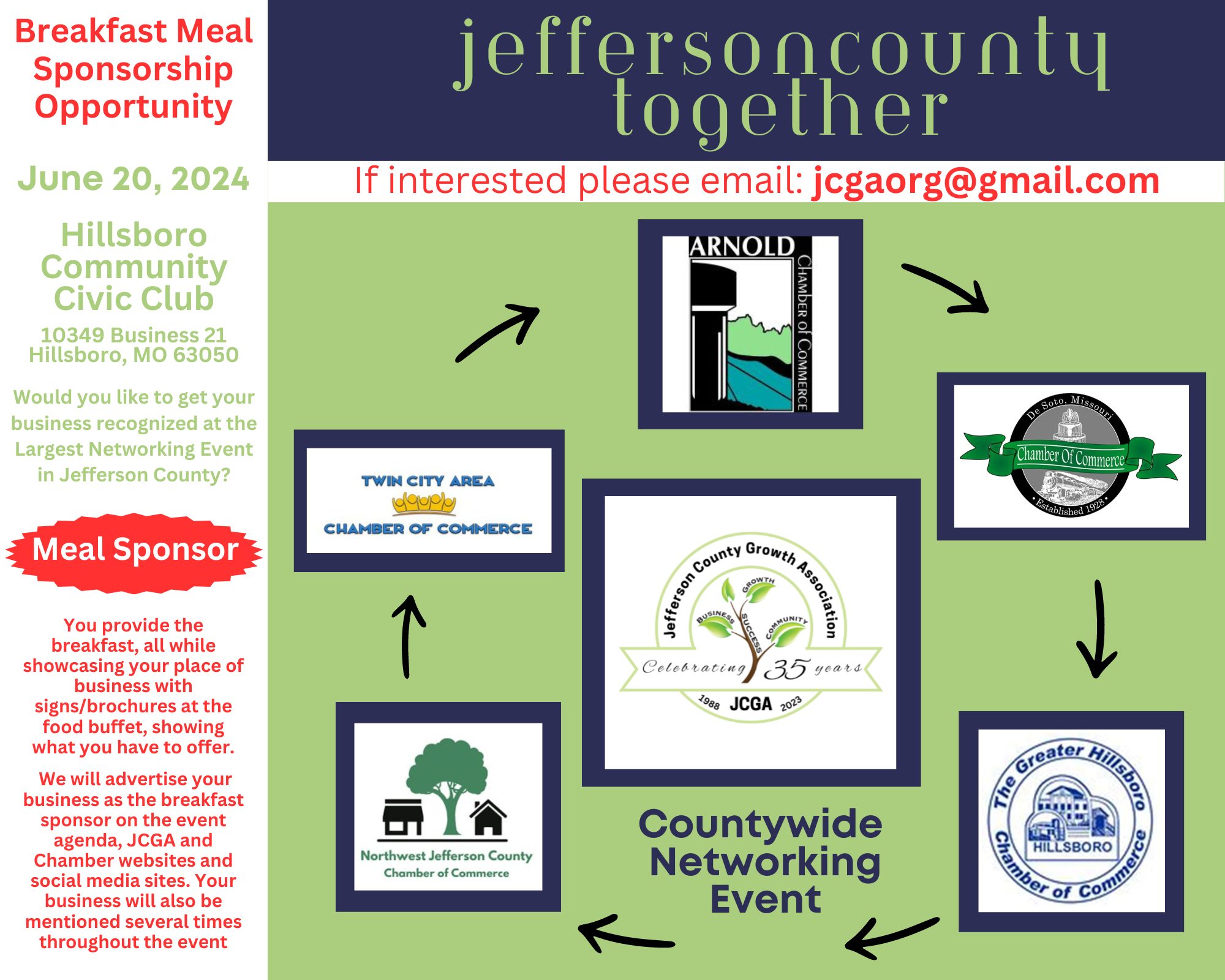 Jefferson County Together ~ Breakfast Sponsor