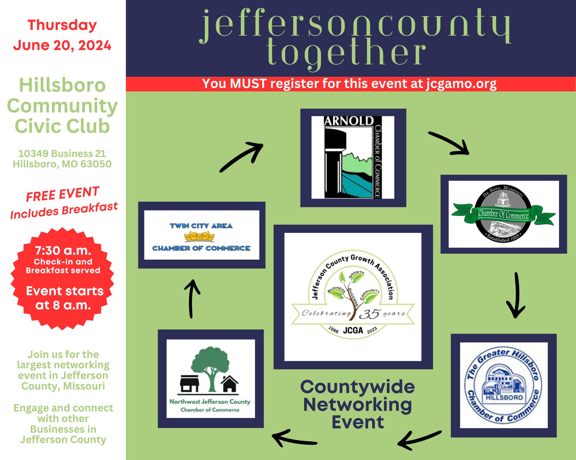 Jefferson County Together Invitation ~ June 20th