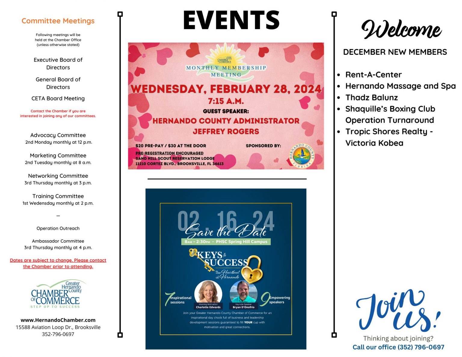 Printable Calendar Monthly Greater Hernando County Chamber of Commerce