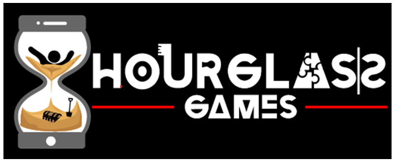 Hourglass Games black logo