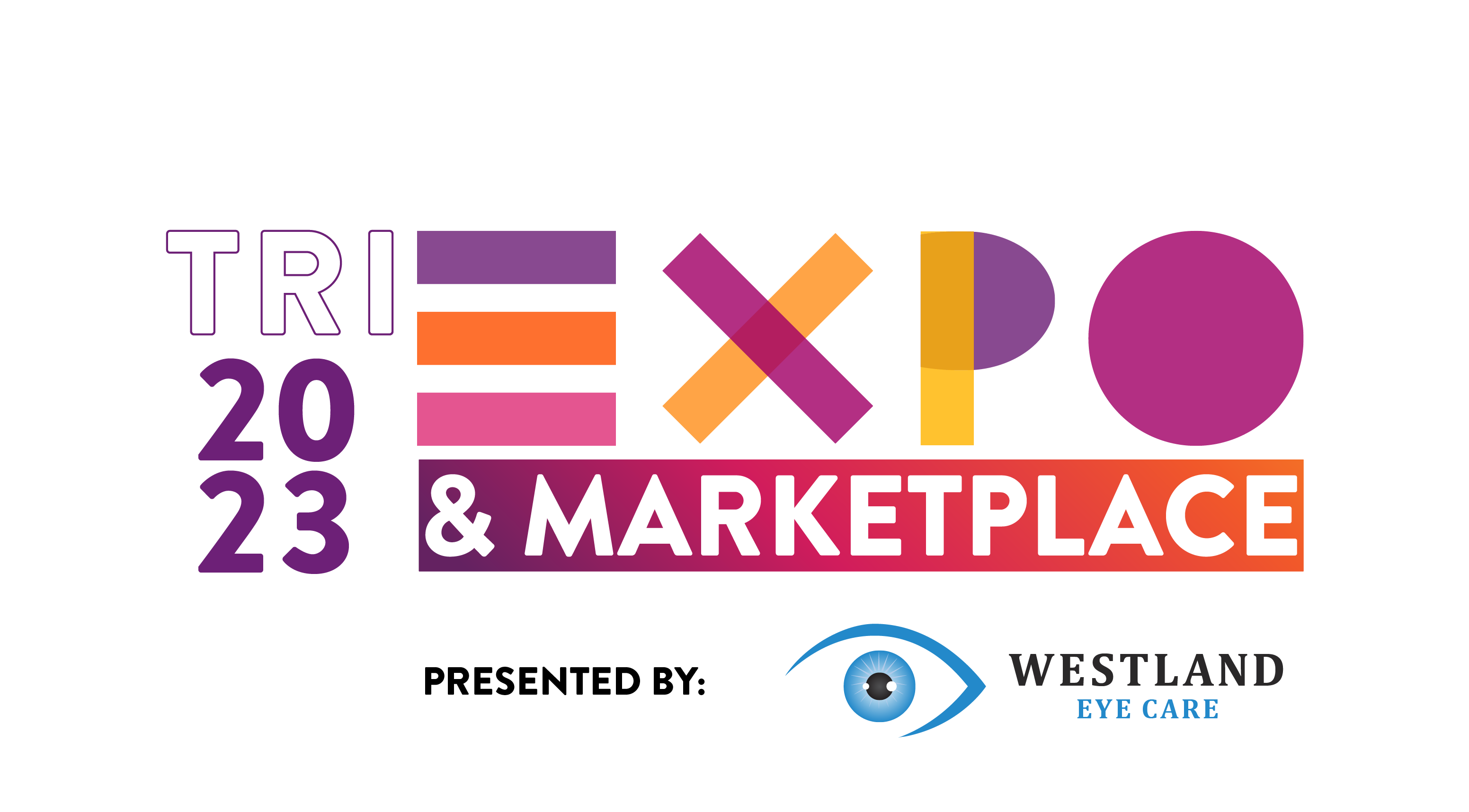 Tri-Expo Logo 2023 - Presented By Westland Eye Care - Transparent
