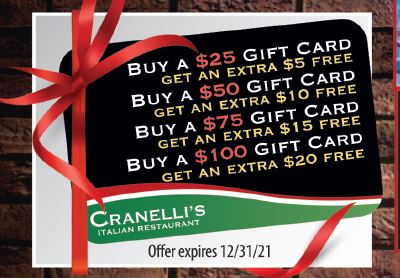Cranelli's Gift Card Deal