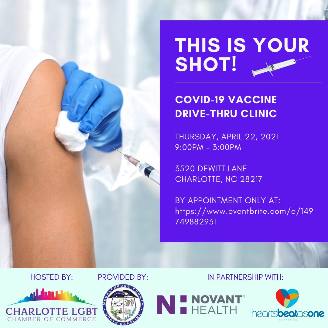 CLGBTCC Announces Covid-19 Vaccination Clinic - Carolinas LGBT+ Chamber ...