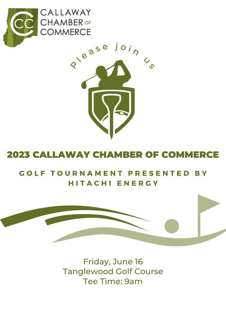 2023 Callaway Chamber of Commerce Golf Tournament Save the Date