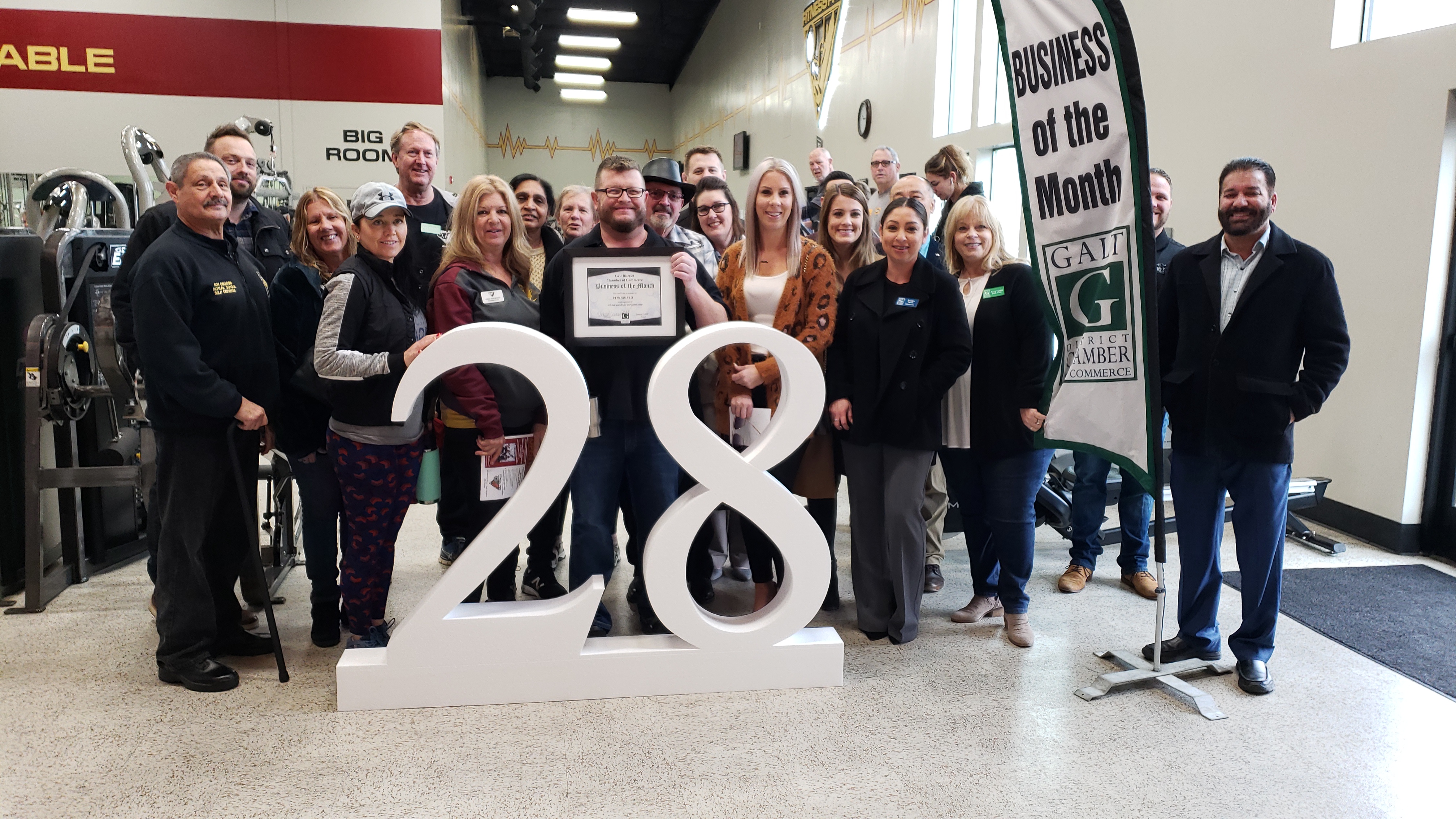 Fitness Pro Award Photo; Business of the Month for January 2020