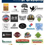 Photo of the Sponsors list from Galt's Wine, Beer & Food event