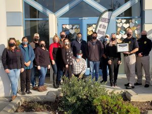Group photo Business of the Month January 2021 Galt Police Department